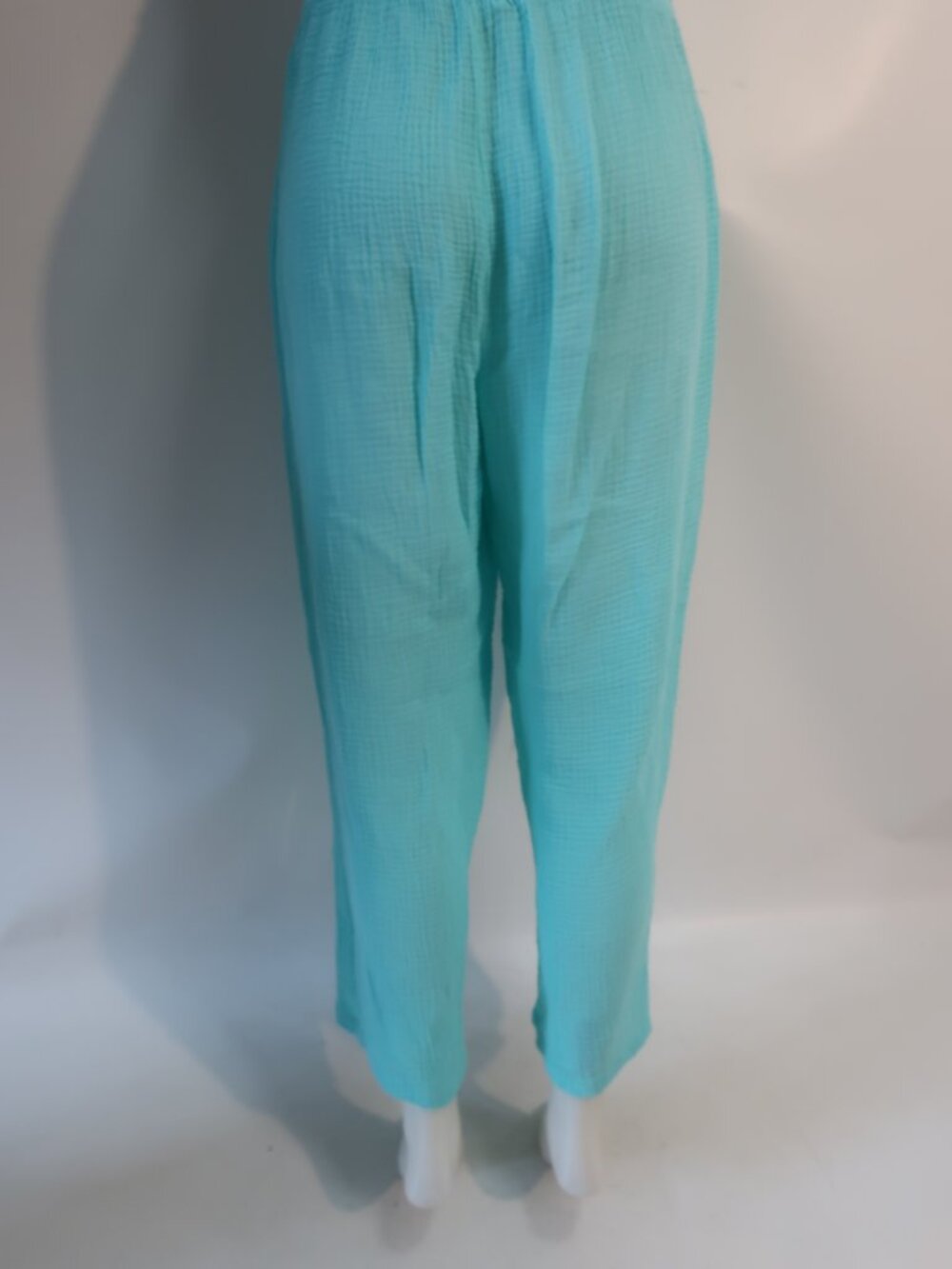 Womens Sundry Turq Gauze Elastic Waist Pants M - Picture 4 of 6
